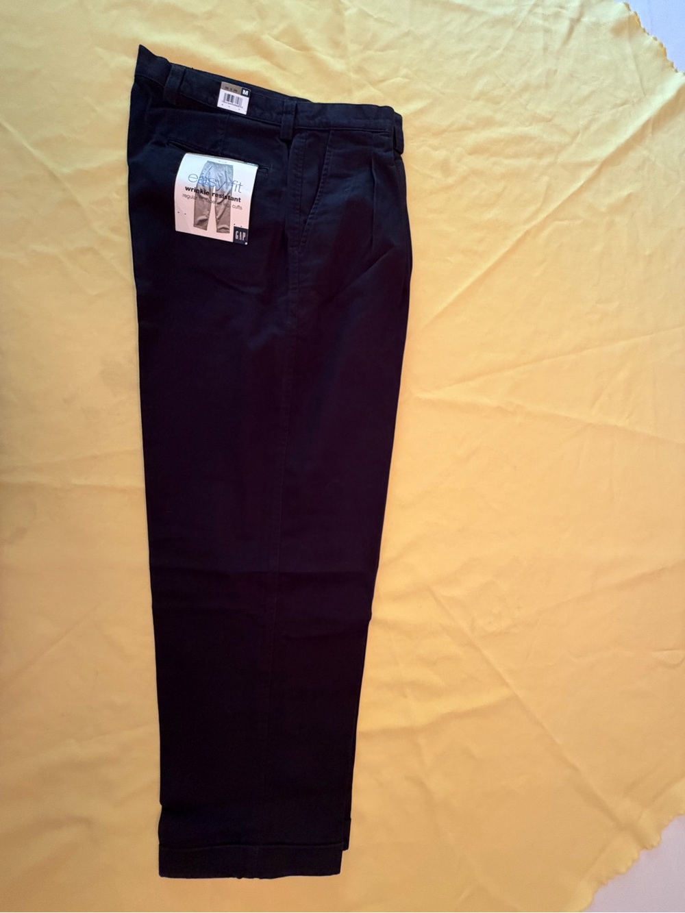 GAP Men's Brushed Black Chino Pants NWT 38”x28” inseam
